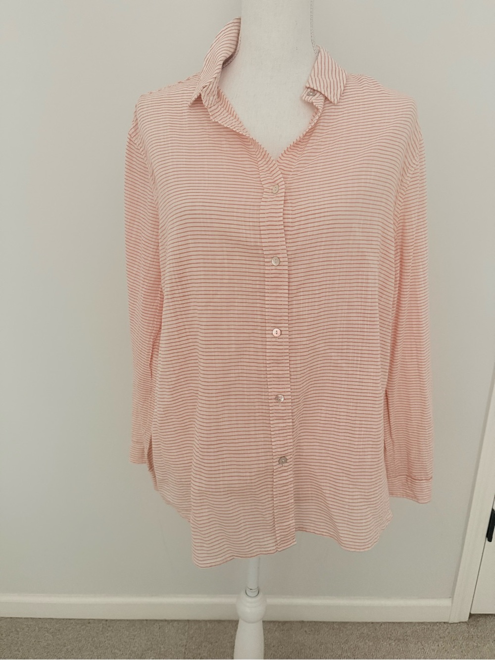 EUC - Women's Striped Button-Down Shirt